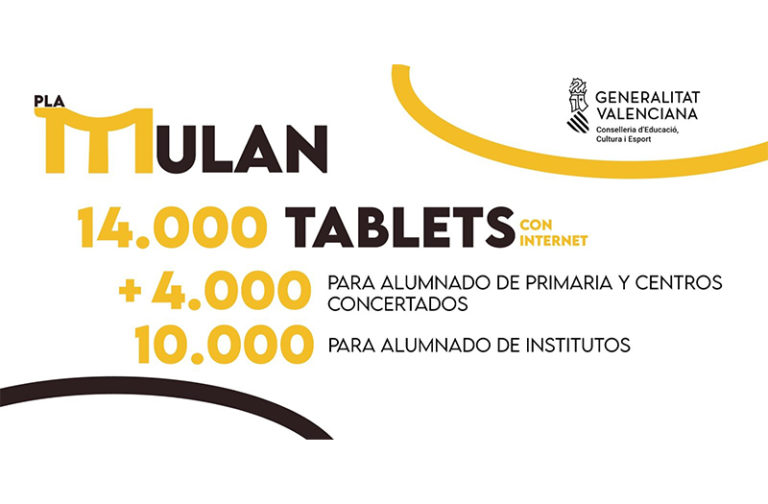 Educación y Hacienda aumentan a 14.000 las tabletas con Internet para llegar al alumnado más vulnerable de Primaria y de centros concertados