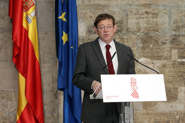 Ximo Puig anuncia un nuevo paquete de ayudas para los sectores más afectados por la crisis que serán definidas en una comisión técnica de trabajo
