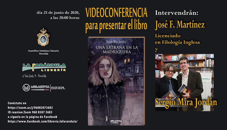Este jueves se presentará a través de una videoconferencia la última novela de Sergio Mira
