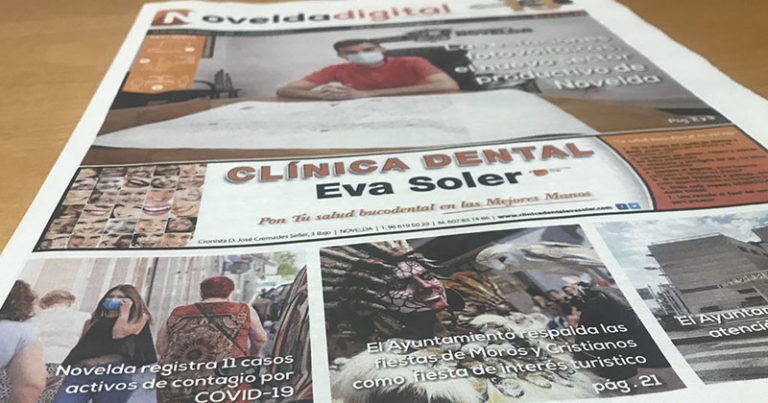 Ya puedes consultar online el periódico de agosto de Novelda Digital
