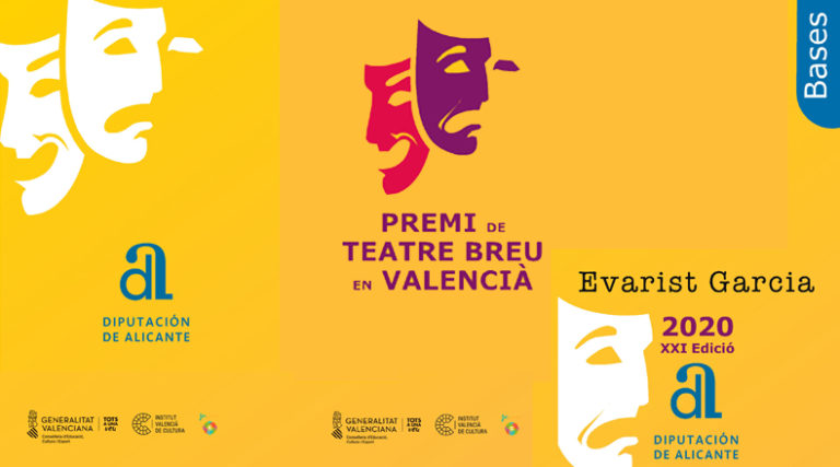 La Diputación de Alicante convoca una nueva edición del Premi de Teatre Breu en Valencià ‘Evarist Garcia’