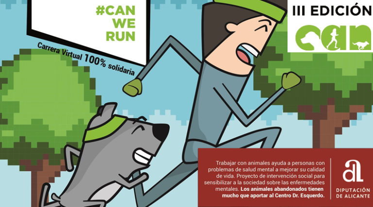 La Diputación colabora con la carrera solidaria con mascotas ‘Can We Run’