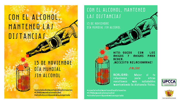 El Ayuntamiento se adhiere a la campaña de sensibilización frente al consumo abusivo del alcohol “Con el alcohol, mantened las distancias”