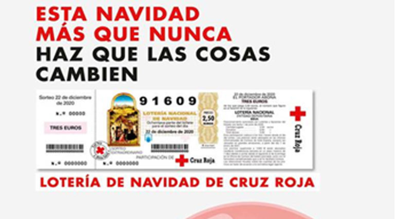 Ya a la venta la lotería de Navidad de Cruz Roja
