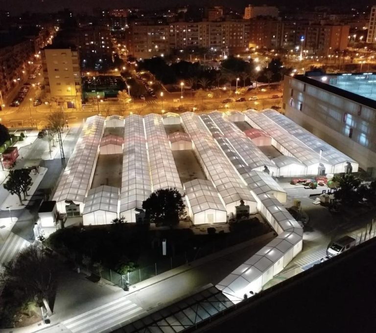 El hospital de campaña instalado en Alicante está listo