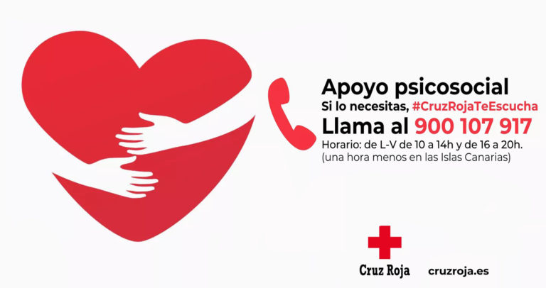 “Cruz Roja te Escucha” continúa activo para ofrecer apoyo psicológico