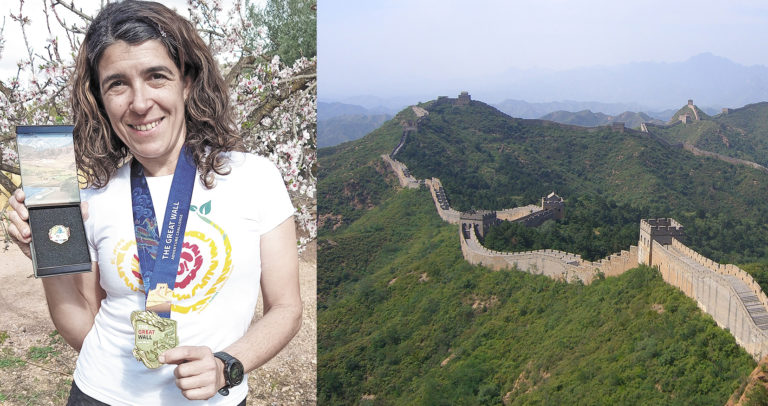 300 kilómetros corriendo a lo largo de la gran muralla china
