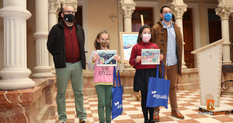 Dos niñas de Novelda quedan finalistas en el Concurso Infantil de Aqualia dedicado a los ODS y a la Agenda 2030