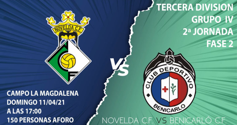 El Novelda CF se enfrentará al CD Benicarló este domingo con aforo limitado