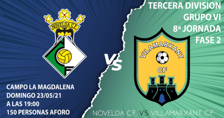 El Novelda CF se enfrentará este domingo al Villamarxant CF