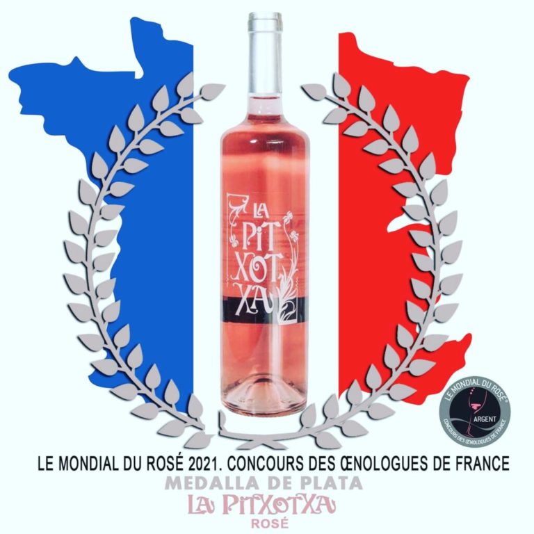 El vino La Pitxotxa Rosé recibe un premio en el Mondial Du Rosé France