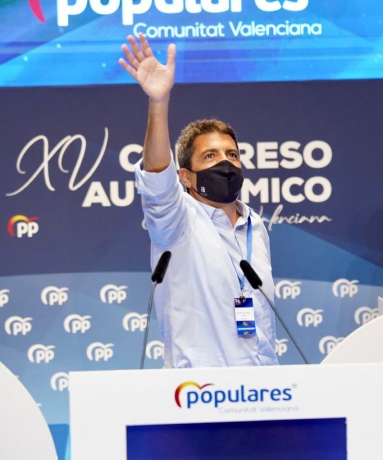 Carlos Mazón presidente del Partido Popular de la Comunitat Valenciana. (Ver organigrama)