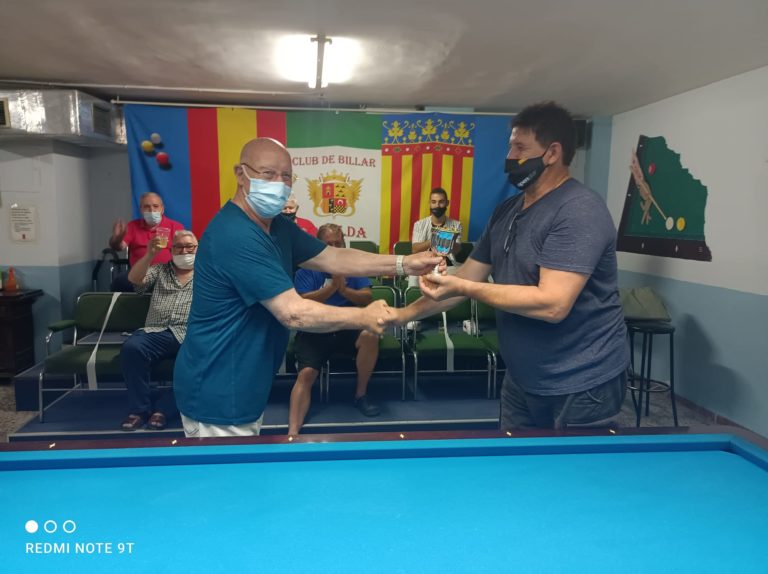 Nuevo campeón del torneo Club Billar Novelda – Santa María Magdalena