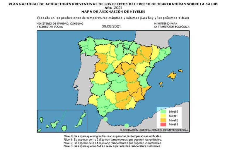 Alerta naranja por altas temperaturas en Novelda durante la primera gran ola de calor del verano que comienza esta miércoles en España