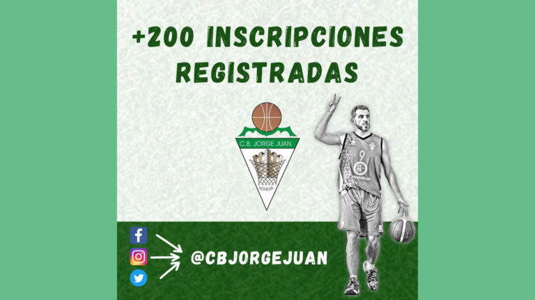 El C.B. Jorge Juan logra más de 200 inscripciones para la nueva temporada 2021/2022