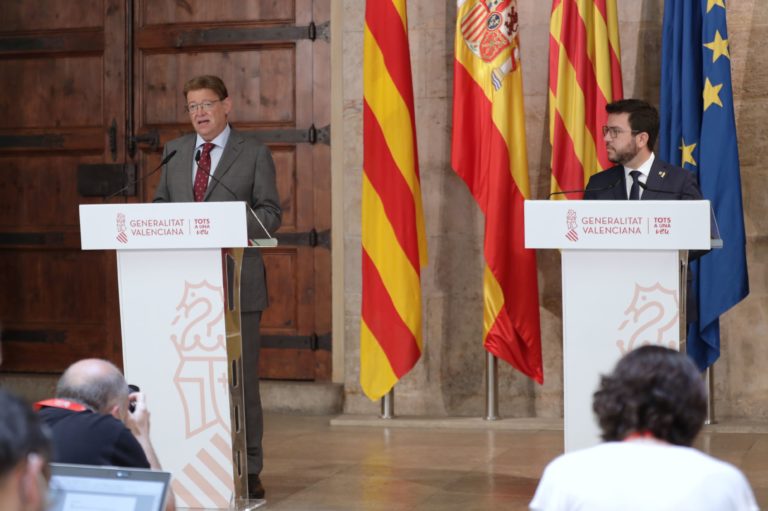 Los gobiernos valenciano y catalán se alían para captar fondos europeos destinados a la superación de la pandemia y la recuperación económica y social