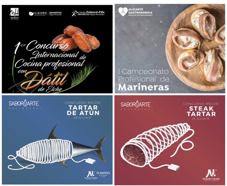 Promesas y referentes de la cocina de Alicante y Murcia compiten por la mejor elaboración con Dátil de Elche, marineras, steaktartar y tartar de atún rojo del Mediterráneo