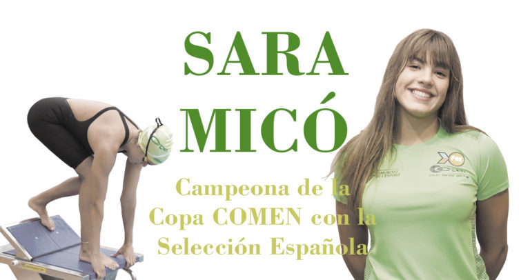 Sara Micó, nadadora noveldense campeona de la Copa del Mediterráneo Aguas Abiertas con la Selección Española