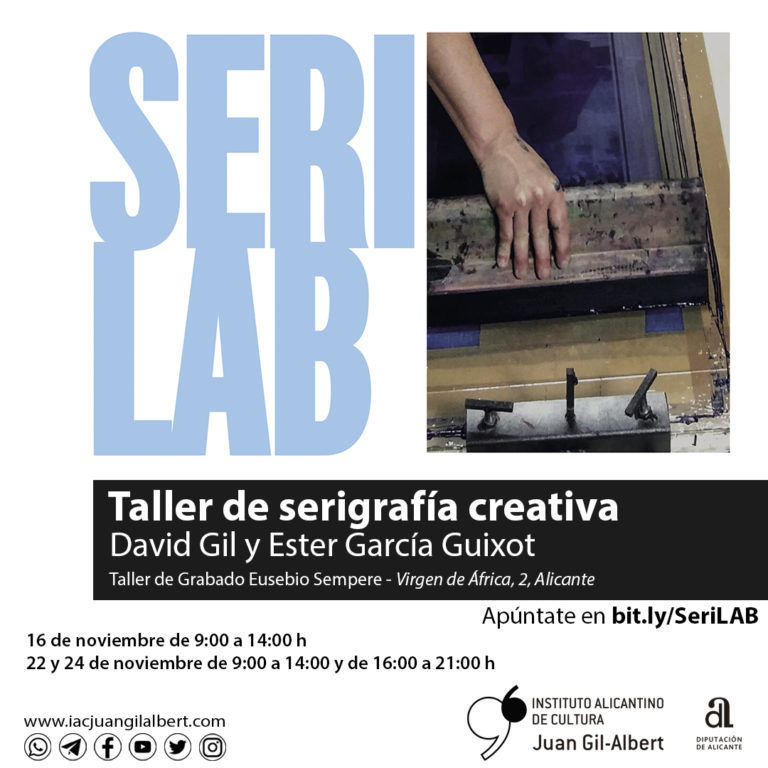 El Instituto de Cultura Gil-Albert organiza un taller de serigrafía creativa