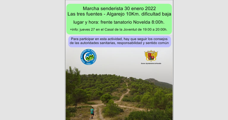 Marcha senderista el próximo 30 de enero a Las Tres Fuentes – Algarejo