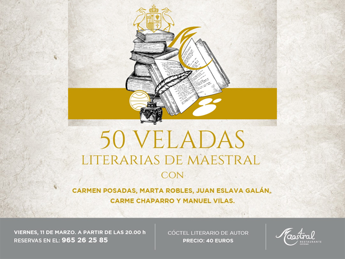 Cinco escritores celebran las 50 Veladas Literarias de Maestral