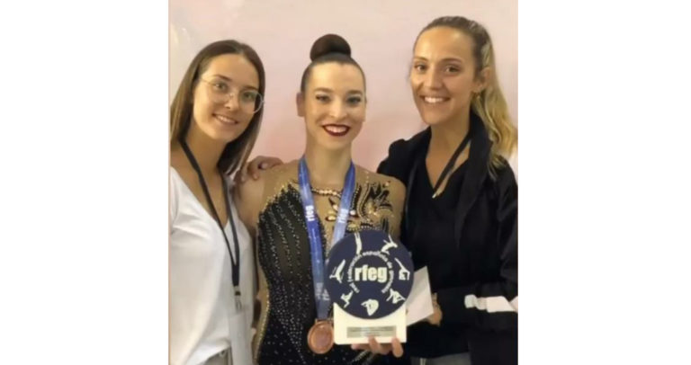Carla Rodríguez Escolano consigue el bronce en la final por aparatos de cinta en el Campeonato de España de Gimnasia Rítmica