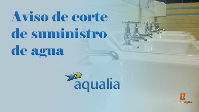 Corte del suministro agua en Novelda para el próximo 2 de agosto