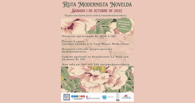 Nueva Ruta Modernista por Novelda el próximo 1 de octubre