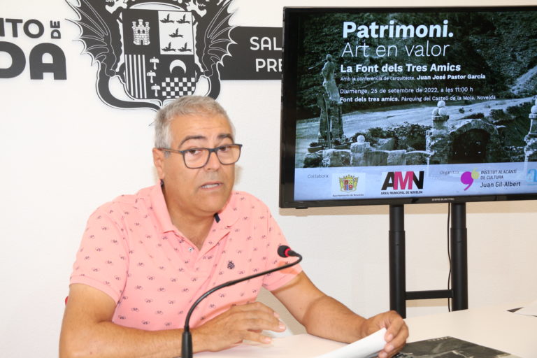 El arquitecto Juan José Pastor García dará una conferencia en “La Font dels Tres Amics” el 25 de septiembre