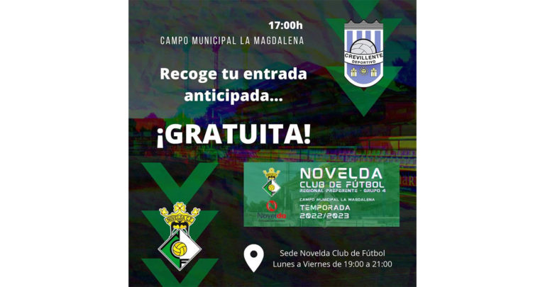 El próximo partido de Novelda CF contará con entradas anticipadas gratuitas