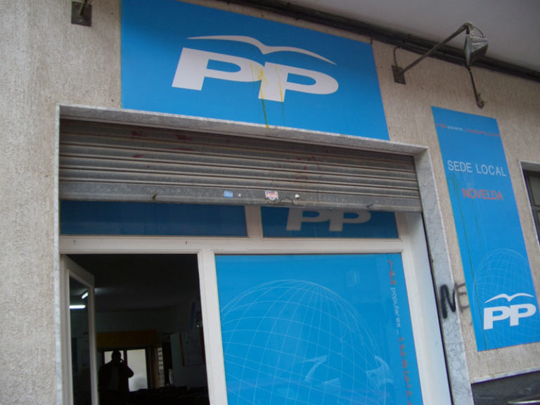 El PP denuncia las agresiones y actos vandálicos sufridos en la sede local