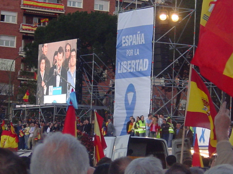 MANIFESTACIÓN EN MADRID CONTRA LA POLÍTICA ANTITERRORISTA DEL GOBIERNO