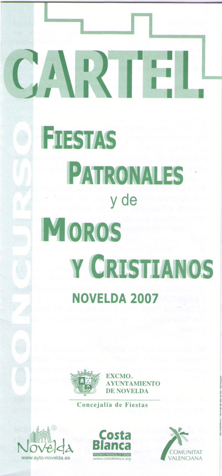 Concurso del cartel de fiestas patronales y de Moros y Cristianos