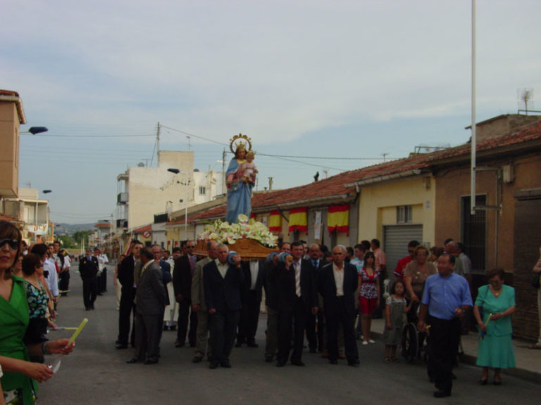La procesión de la Vírgen ha puesto fin a las fiestas del barrio María Auxiliadora