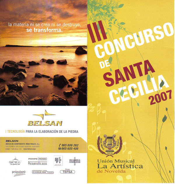 Entrega de premios del III concurso Santa Cecilia de ‘La Artística’