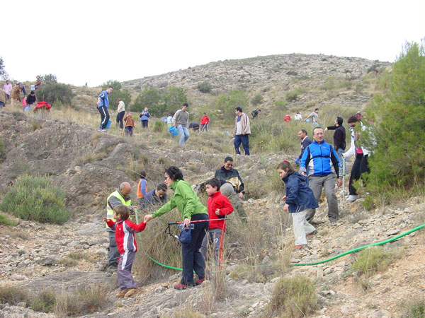 Nombrosos novelders reforesten La Mola