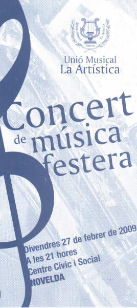 La Artística inaugura hoy el Mig any fester de Novelda con un concierto de música festera
