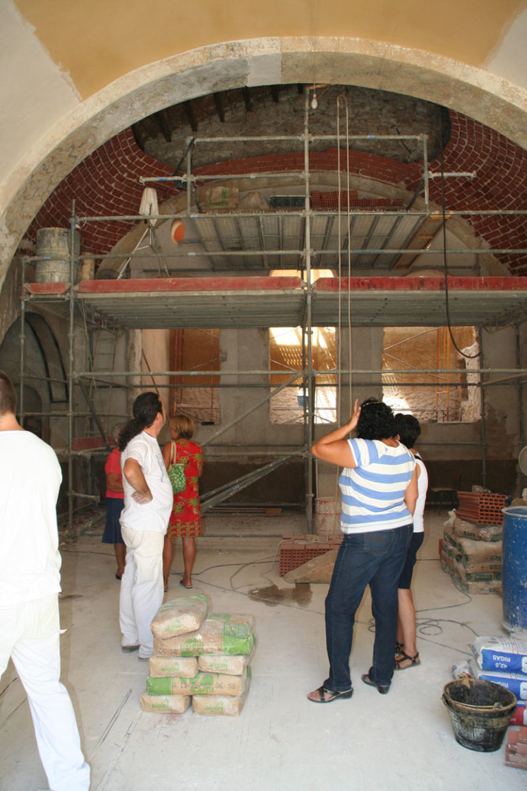 Obras en la Ermita de San Felip