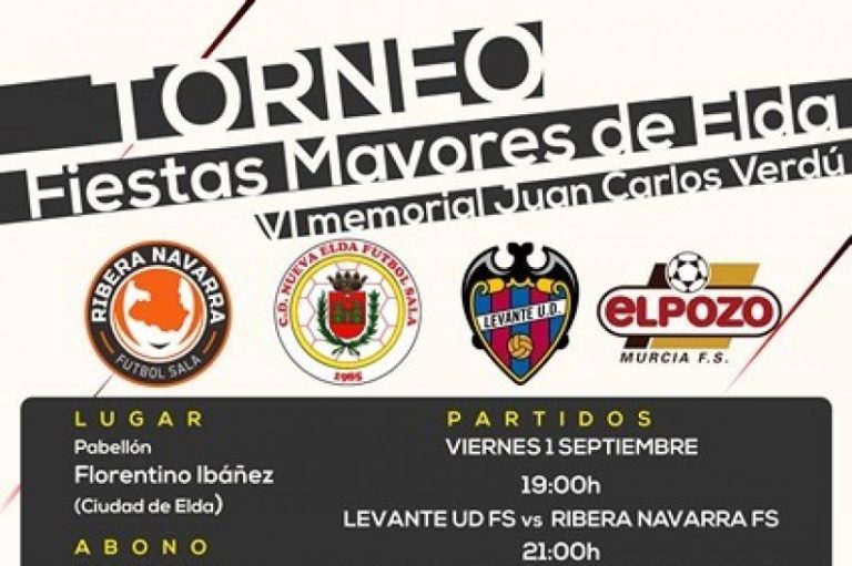 EL CD Nueva Elda y el Ayuntamiento organizan el Trofeo de Fiestas Mayores de Fútbol Sala con equipos de Primera División