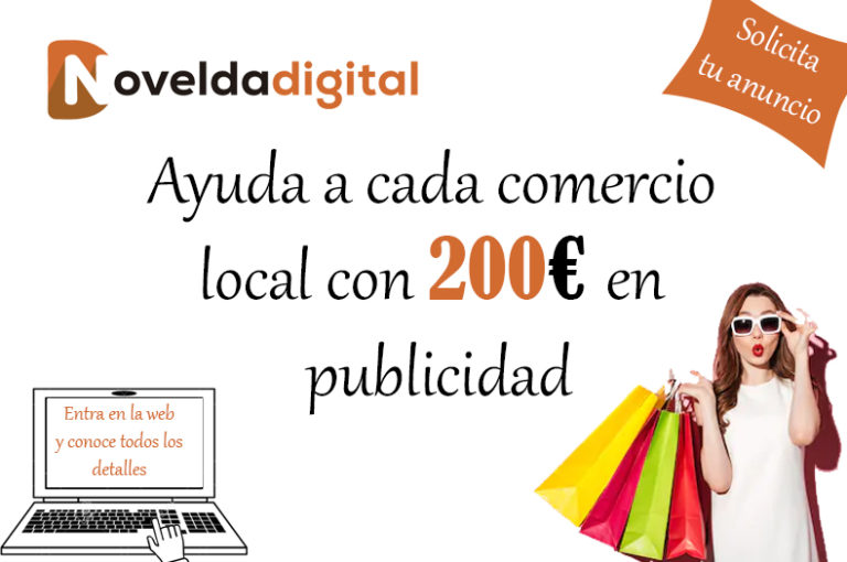 Novelda Digital regala 200 € de publicidad a cada comercio local