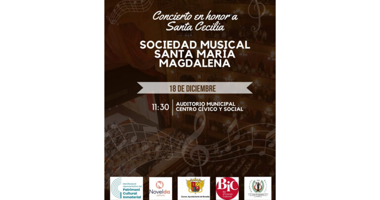 Concierto en honor a Santa Cecilia de la Sociedad Musical Santa María Magdalena