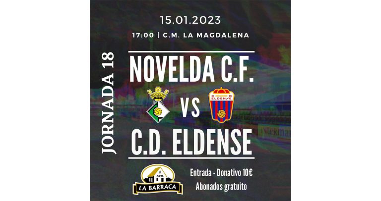 El Novelda C.F. juega un importante partido en casa ante el C.D. Eldense B