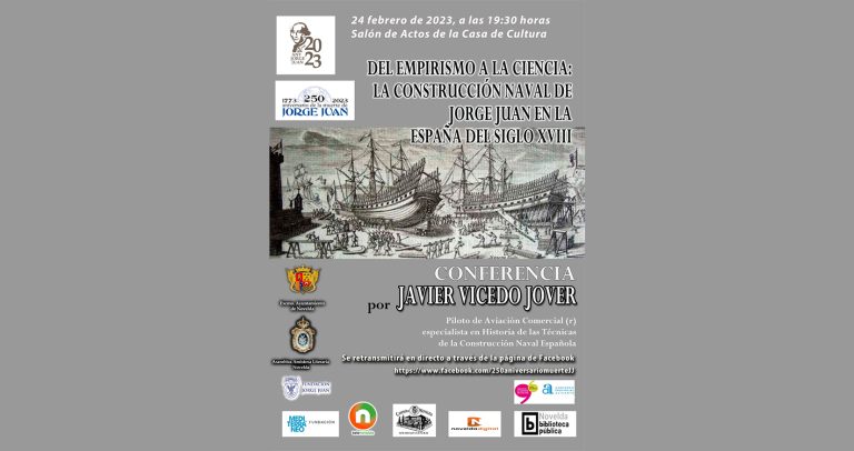 La Casa de Cultura acoge una conferencia sobre la construcción naval de Jorge Juan en el siglo XVIII