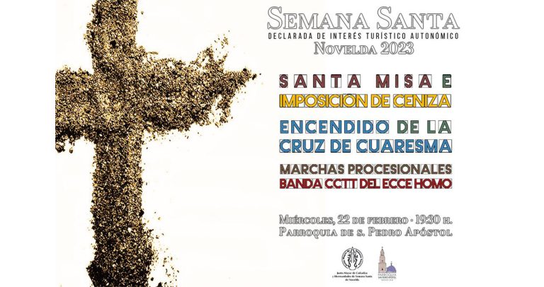 Hoy Novelda celebra la imposición de Ceniza y el encendido de la Cruz de Cuaresma
