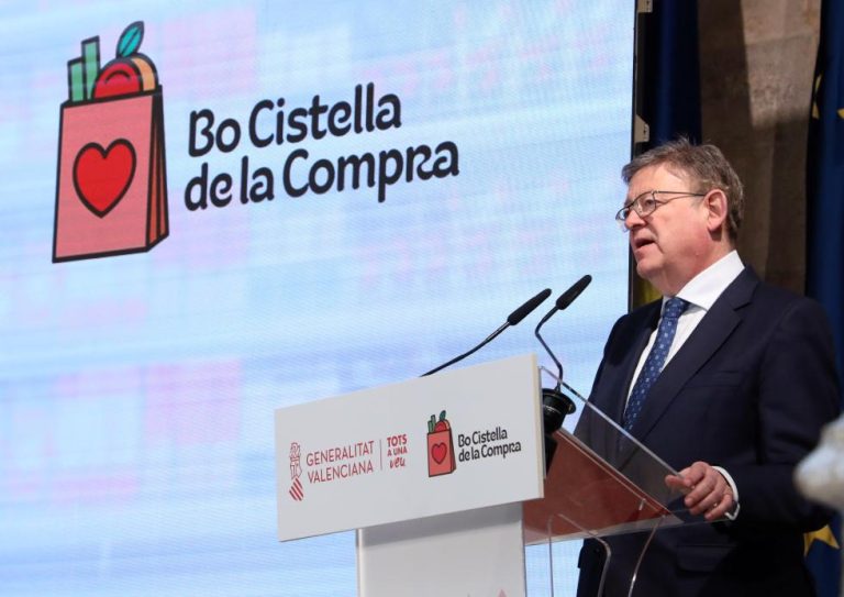 Ximo Puig anuncia un Bono Cesta de la Compra que beneficiará a 500.000 personas con una ayuda de 90 euros para la compra de alimentos