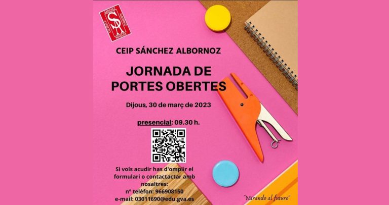 Jornada de puertas abiertas en el CEIP Sánchez Albornoz