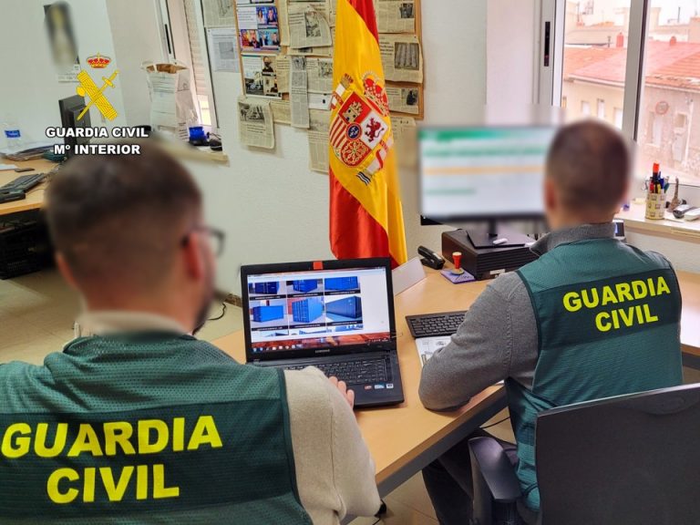 La Guardia Civil desmantela un grupo criminal de estafadores que supuestamente vendían contenedores marítimos desde Novelda