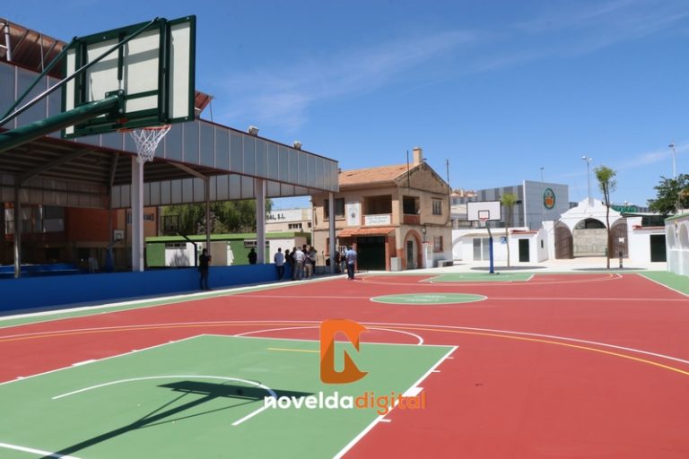 Finaliza la actuación de mejora de la pista de baloncesto de La Magdalena