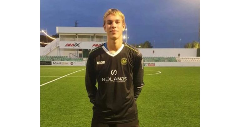 El jugador Illia Voloshyn del Novelda Unión CF convocado por la selección ucraniana para disputar el Europeo Sub-16