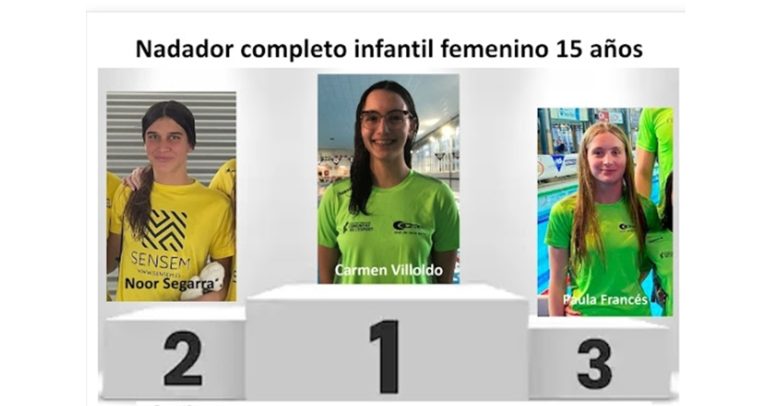 Carmen Villoldo consigue cuatro Oros en el Campeonato Autonómico de Natación